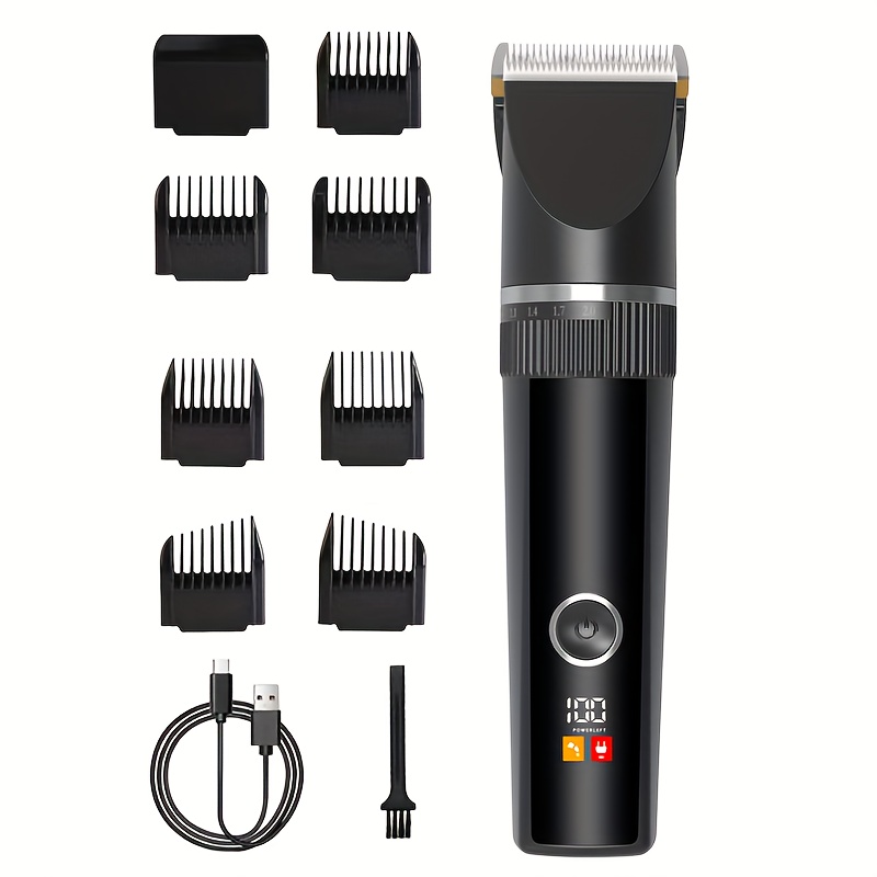 TEMU Home Electric Hair Clipper, Used While Charging Or Cordless, Usb Charging, Type-c Interface, Large Capacity Lithium Battery, Ultra Long Standby,