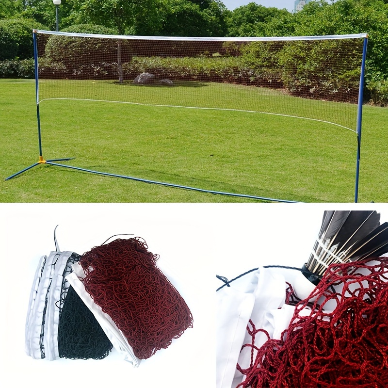 

Portable Tennis Net Badminton Net, Adjustable Height Tennis Net With Carry Bag, Suitable For Volleyball, Pickleball, Soccer, Indoor, Outdoor Court, Backyard, Beach, Driveway (6.1m/240inx0.75/29.9in ))