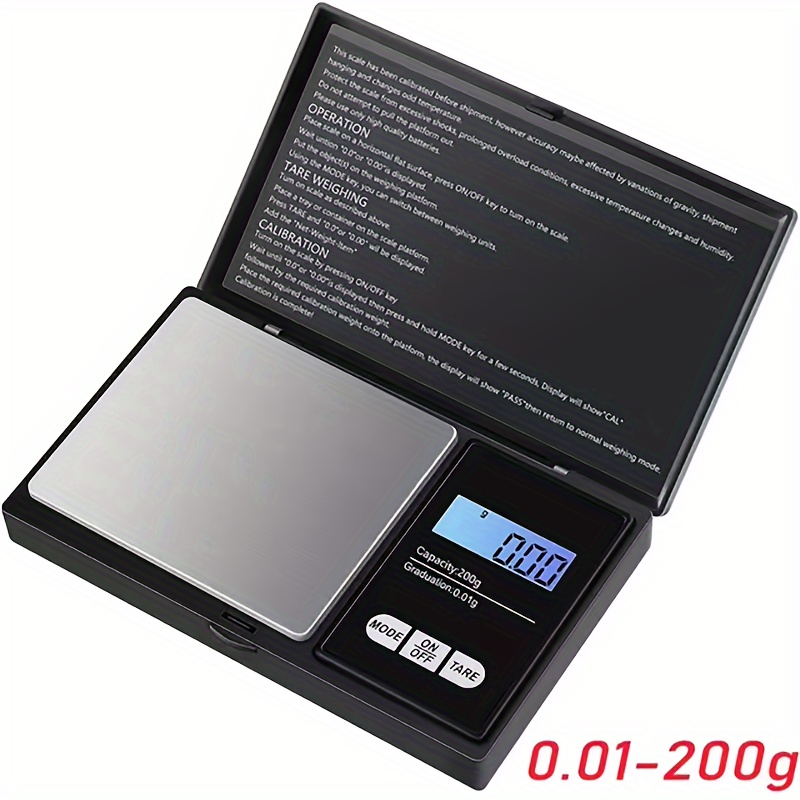 1pc   travel scale digital jewelry weighing with instant readings compact stylish   for christmas as gift not included batteries