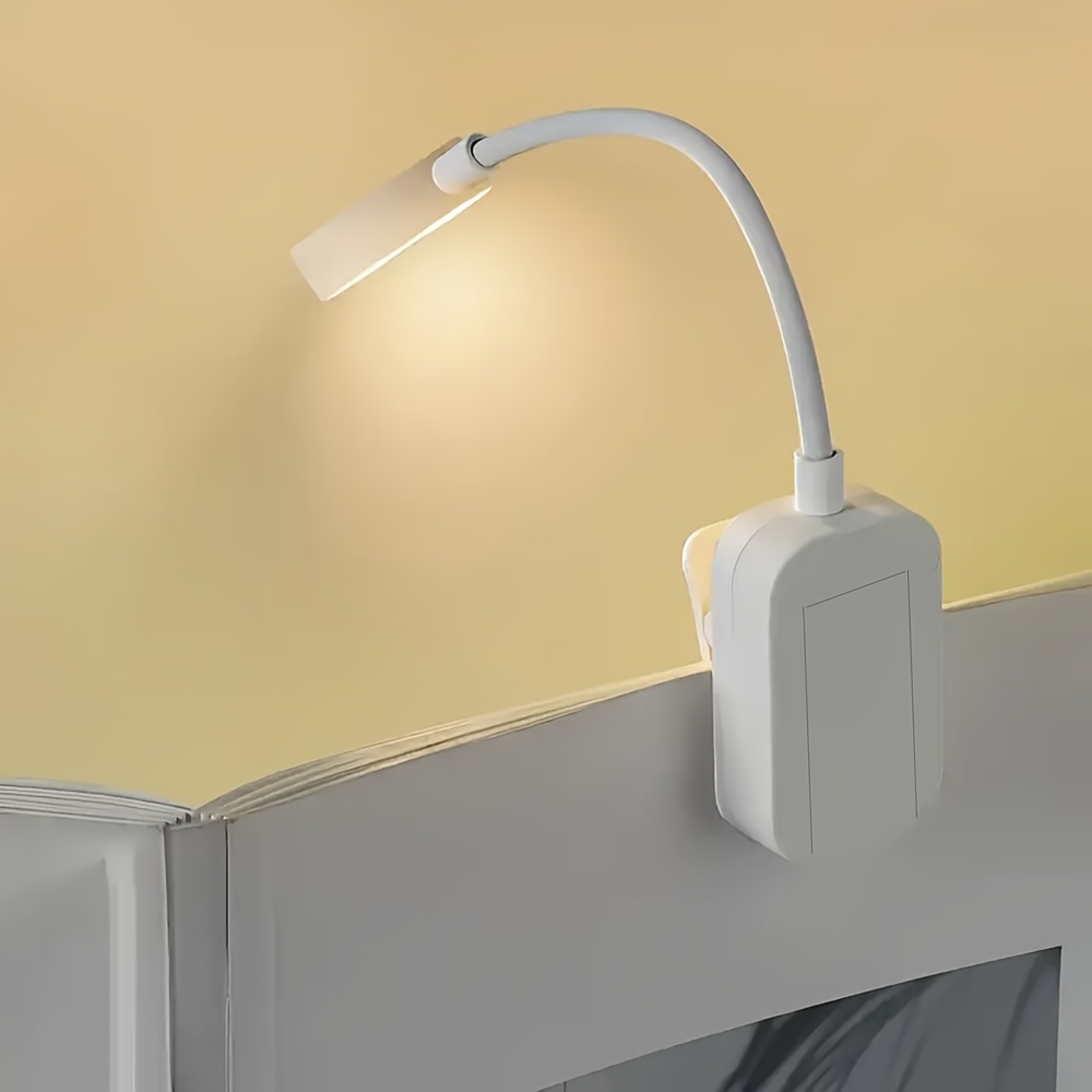 a white led clip reading lamp three color temperatures