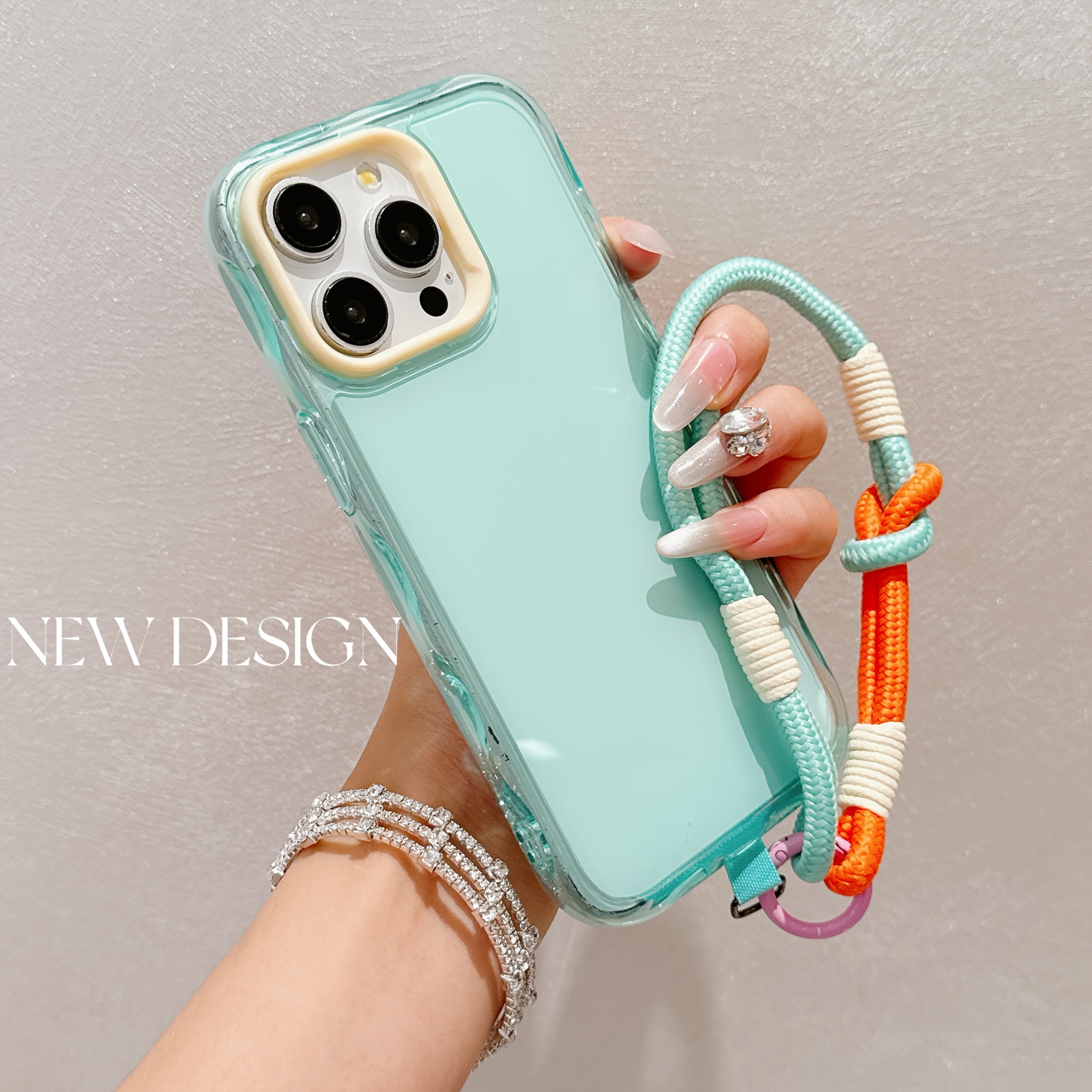 TEMU Phone Case - Case + Short Strap For Iphone 16 Pro Max