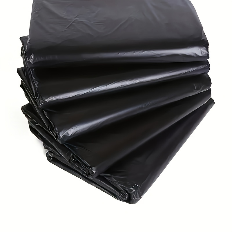 20pcs heavy duty black trash bags polyethylene puncture tear resistant multi purpose for garden home commercial use ideal for yard waste living room bedroom bathroom toilet patio details 5