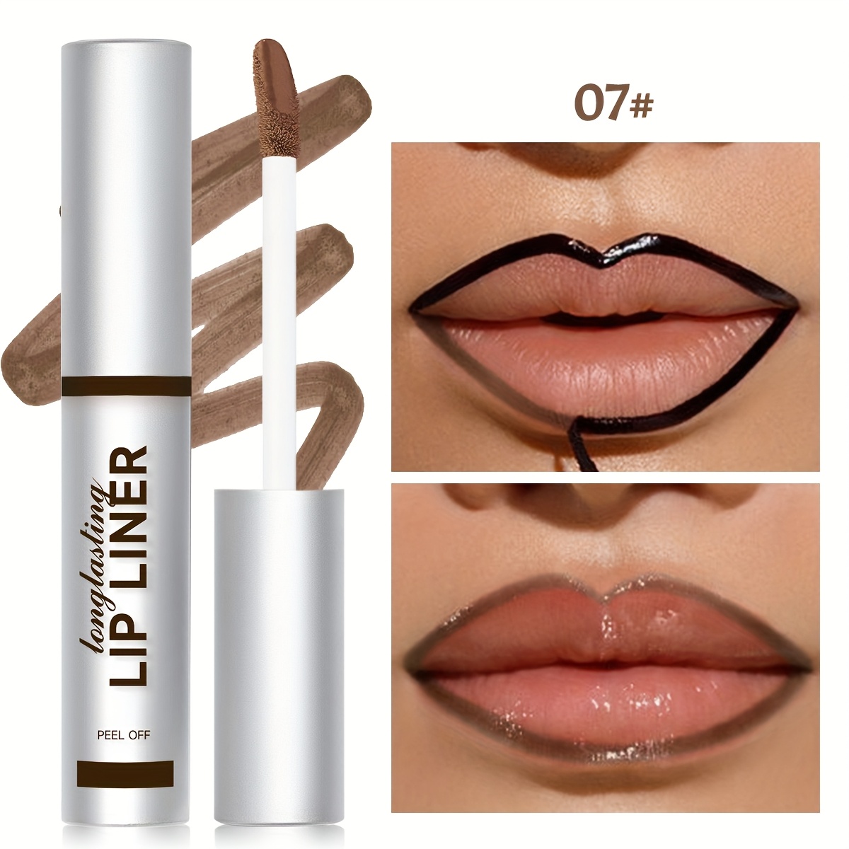 TEMU 1 Piece Of Removable Lip Liner, Resistant To Water And Long-lasting, Removable That To Cups, Matte Red Shade, Easy To Apply Lip Gloss, An Ideal Gift For Women