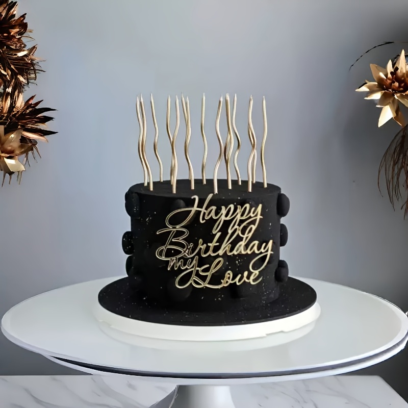 Couronne D'Anniversaire Vintage Diadème Avec 4 Toppers Happy Birthday - Décoration Gâteau Pour Reine Et Princesse