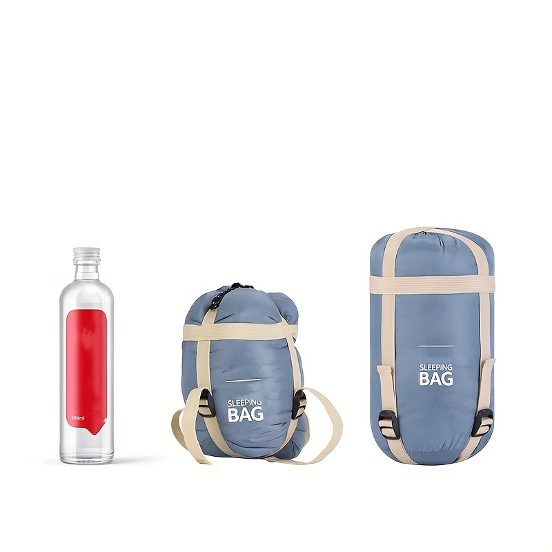 Ultra-Lightweight All-Season Camping Sleeping Bag - Portable, Foldable Mini Design for Travel & Outdoor Adventures, Nylon Material, Oval Shape, 20-39°F Temperature Range