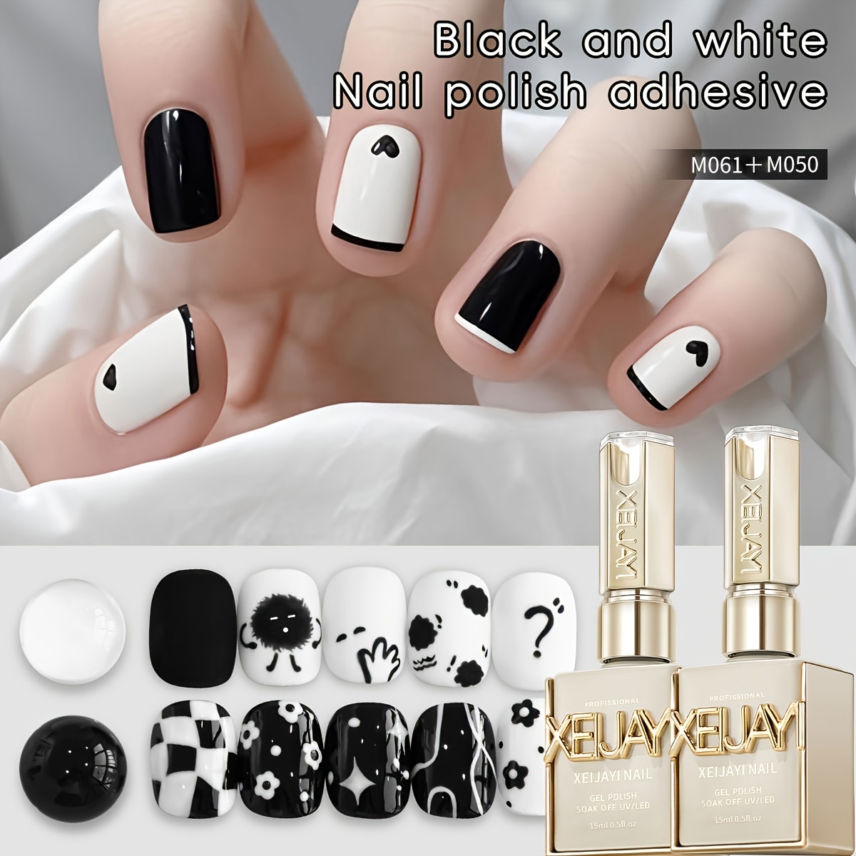 Image of 2pcs 15ml Gel Nail Polish Set Semi Permanent Gel Polish Kits All For Manicure Kit Soak Off Led Vernis Nail Art Diy Gift For Women