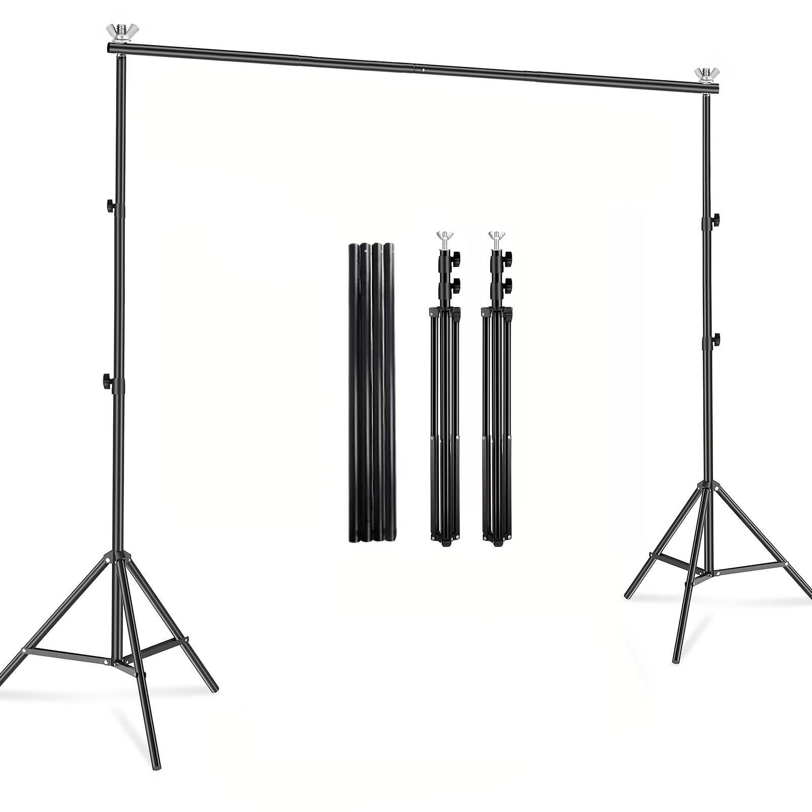 wedding arch backdrop stand photo studio backdrop support 10x7ft high adjustable background stand for ceremony birthday anniversary bridal floral stand decoration