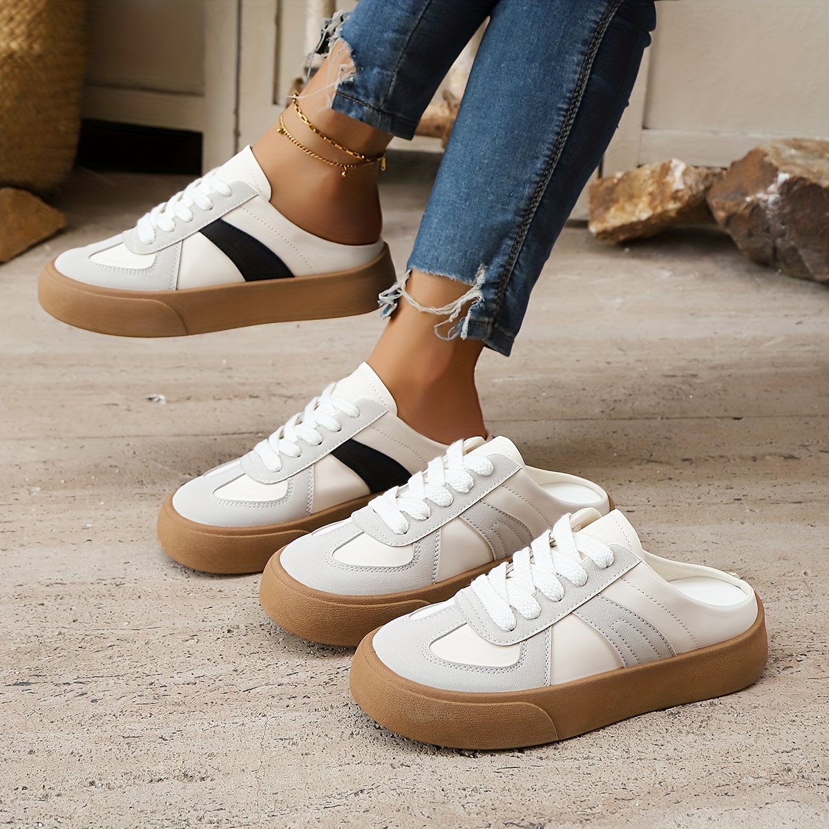 damen slip on sneakers stilvolle low top sommer schuhe Temu Germany