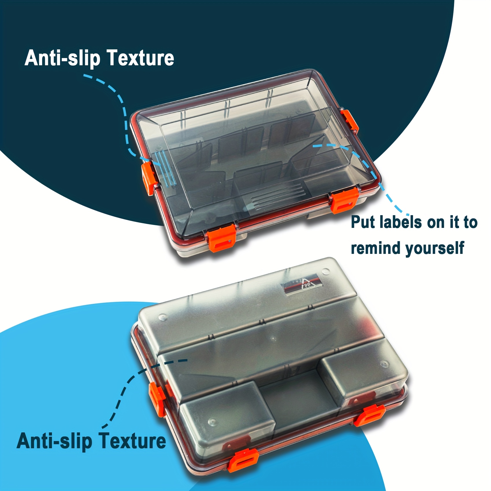 2pcs waterproof fishing tackle boxes 360 seal - Temu