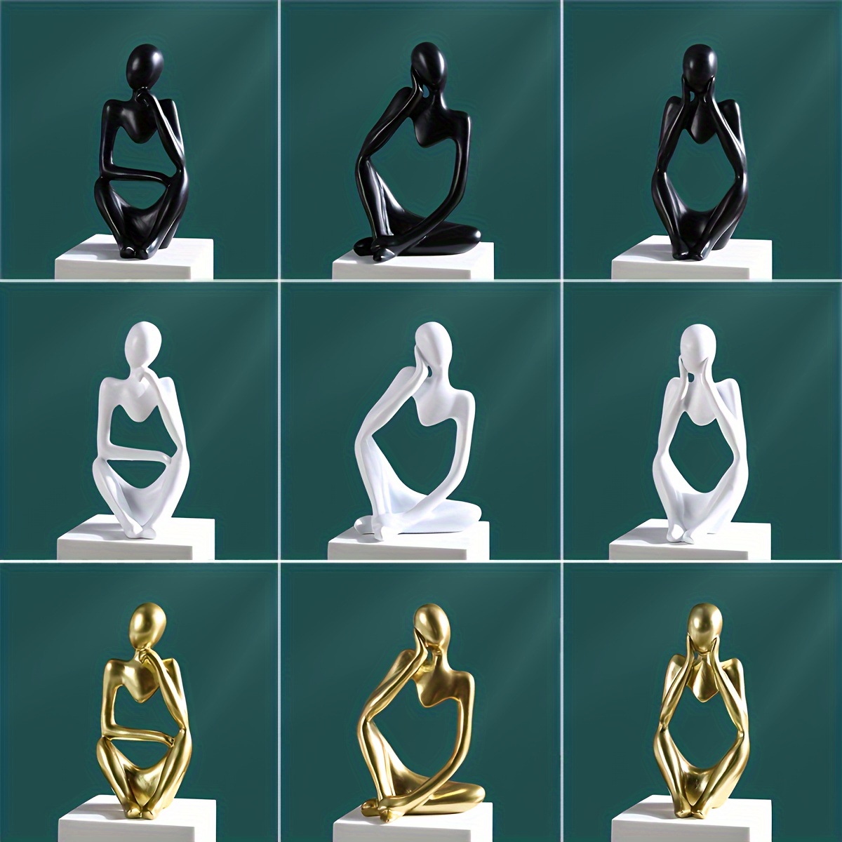 1pc abstract human figurine mini resin sculpture modern home decor creative artwork for entryway or living room elegant shelf display and ornament