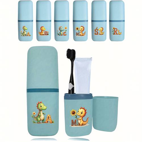 dimensions : 7,8 pouces par 2,83 pouces. un porte-brosse à dents de avec un motif dalphabet danimaux de dessin , parfait pour organiser les articles de voyage et les accessoires de salle de bain.