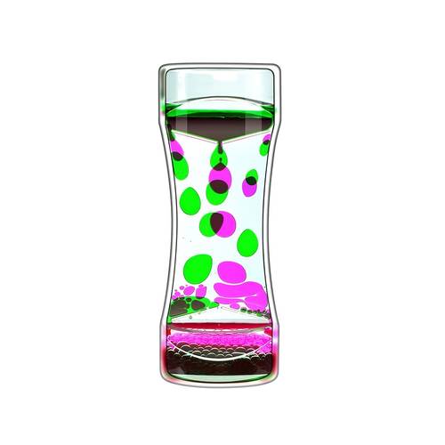 colorful liquid hourglass bubble toy sensory toy 1pc colorful random color