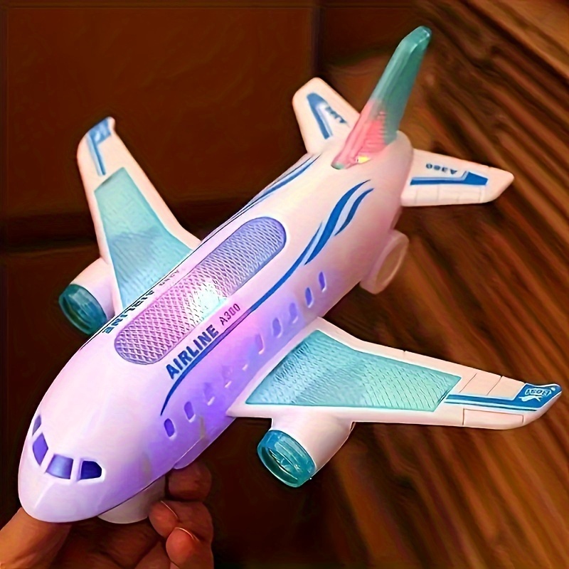 

Interactive Electric Toy Plane With Lights & Music - Birthday Or Holiday Gifts, Battery Not Included