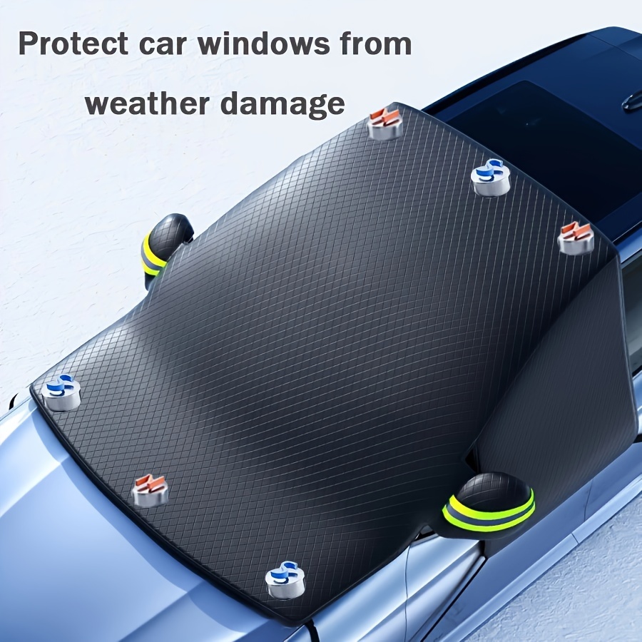 

Car Snow Front Windshield Cover With Magnet Waterproof Anti-frost Insulation Cover Half Car Cover