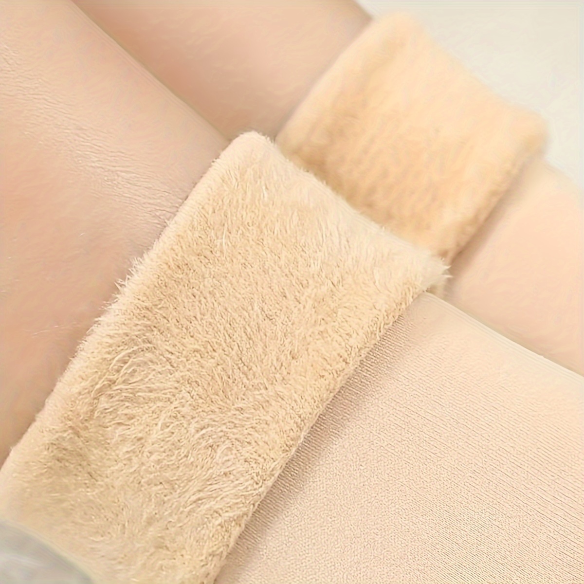 Solid Thick Warm Snow Socks, Warm Plush Lined Mid-calf Floor Socks For Fall & Winter, Women's Stockings & Hosiery For Winter