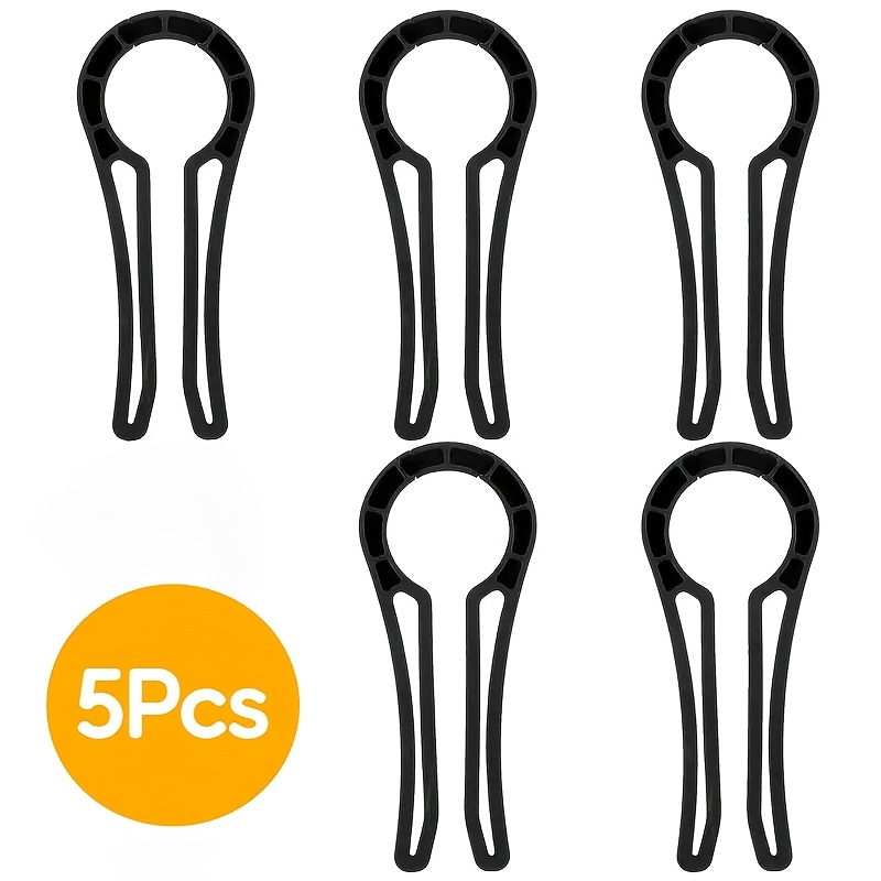TEMU Lot de 5 verrous de boutons de cuisinière à gaz, clips d'arrêt en plastique pour boutons de cuisinière, empêchent la rotation accidentelle,