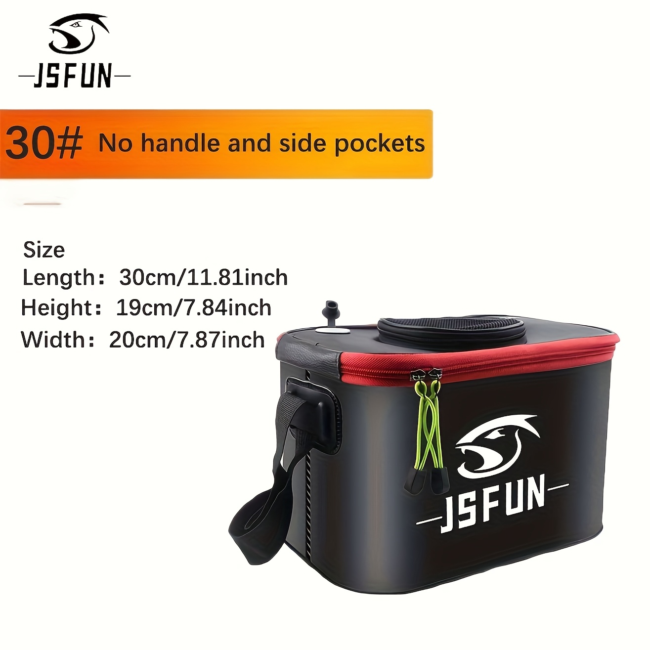 

Jsfun Premium Eva Waterproof Fishing Box - , Thickened Zippered Live Fish Bucket, Portable & Foldable For