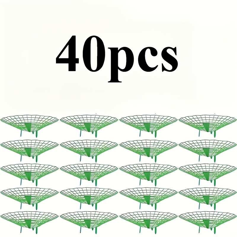 TEMU 40pcs Heavy-duty Strawberry And Watermelon Planting Rack - Garden Support Frame With 3-sturdy Design, Open Grid Drainage System, Space-saving