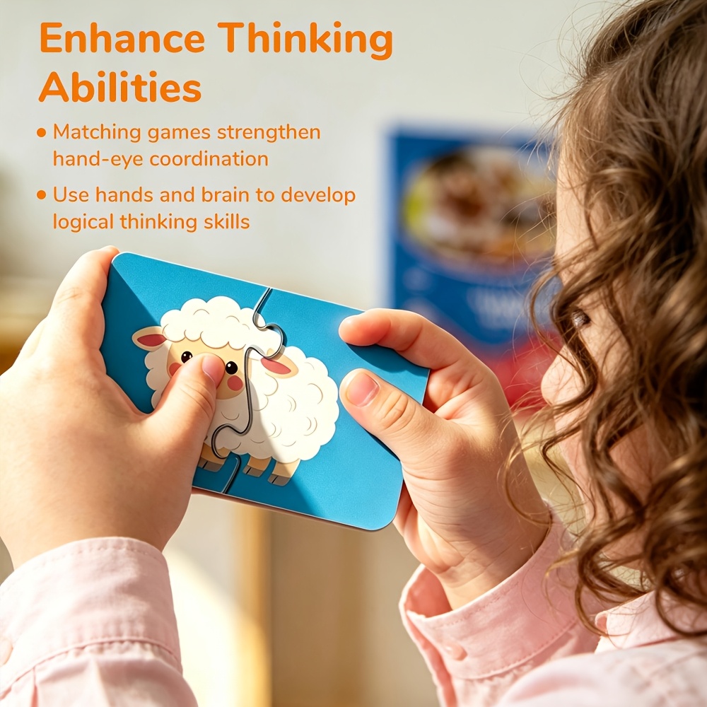 16pcs Educational Jigsaw Puzzles with Farm Animals