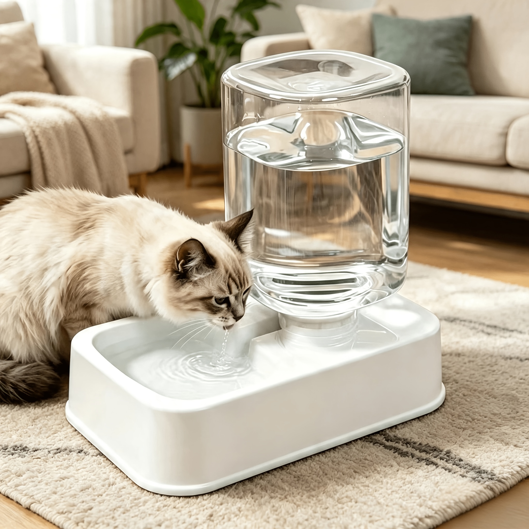TEMU 2026 New Model 1pc/2pcs Automatic Cat And Dog Feeder With Water Dispenser - Pet Food Bowl And Water Dispenser Set - Intelligent Quantitative