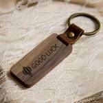 1pc, Good Luck Pure Wood Walnut Keychain Hang Tag Decoration For Chinese Spring Festival Gift Lantern Design Small Gift Keychain