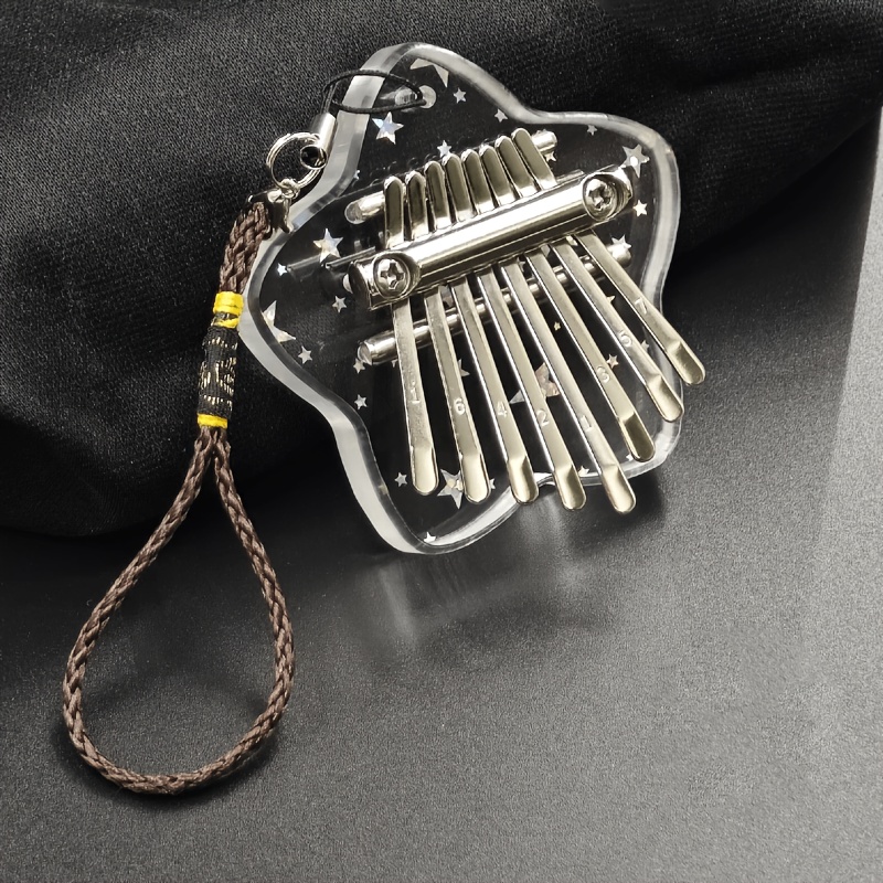 TEMU Mini Kalimba Piano à Pouce et Transparent à 8 Clés - Piano à Doigts Portable avec Clés Adapté pour les , les Fêtes, Cadeau pour et Accessoire