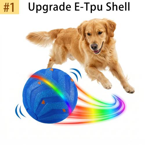 a ball that lights up and jumps featuring movement bouncing and rotation capabilities along with a glowing effect an intelligent and a flapping start made from e tpu material