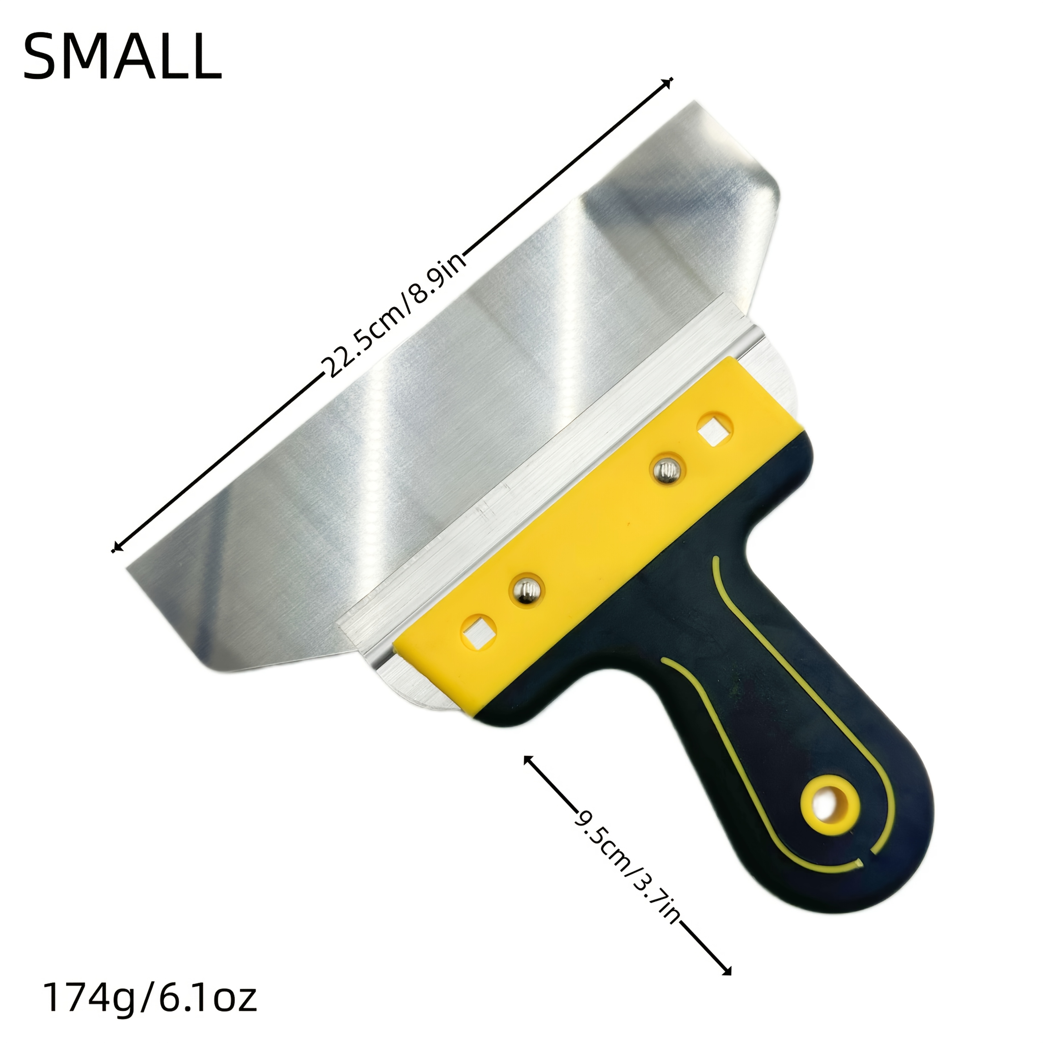 Stainless Steel Aluminum Alloy Hand-held Putty Scraper Leveling Scraper, Wall Mortar Putty Leveling Artifact, Decoration Coating Brush