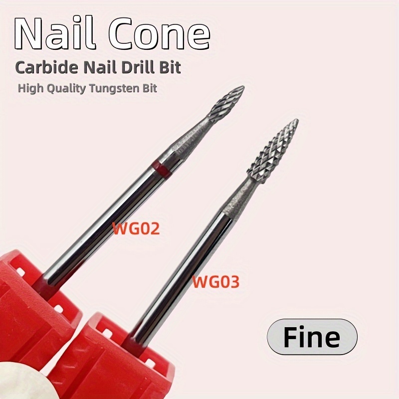 

Fraises à ongles en carbure de 3/32 po, de meulage électrique professionnel inodore cuticules lisses, manucure et , des ongles, -corrosion,