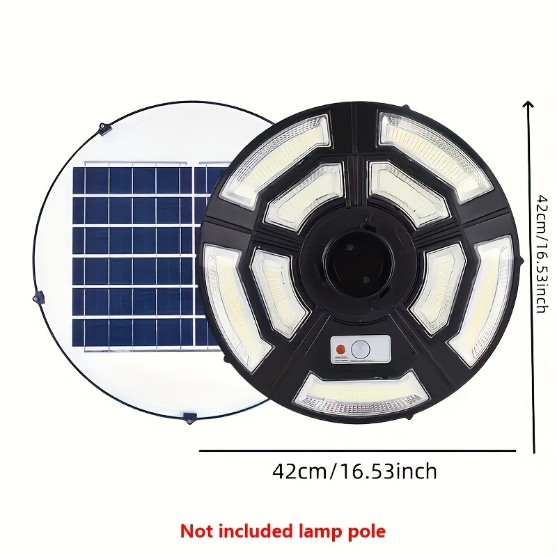 TEMU 1pc Ufo Solar Garden Light, Solar Lights, Outdoor Solar Lights, Led Lights, Solar Lights Ip65 Outdoor Waterproof, With Remote Control, Dusk To