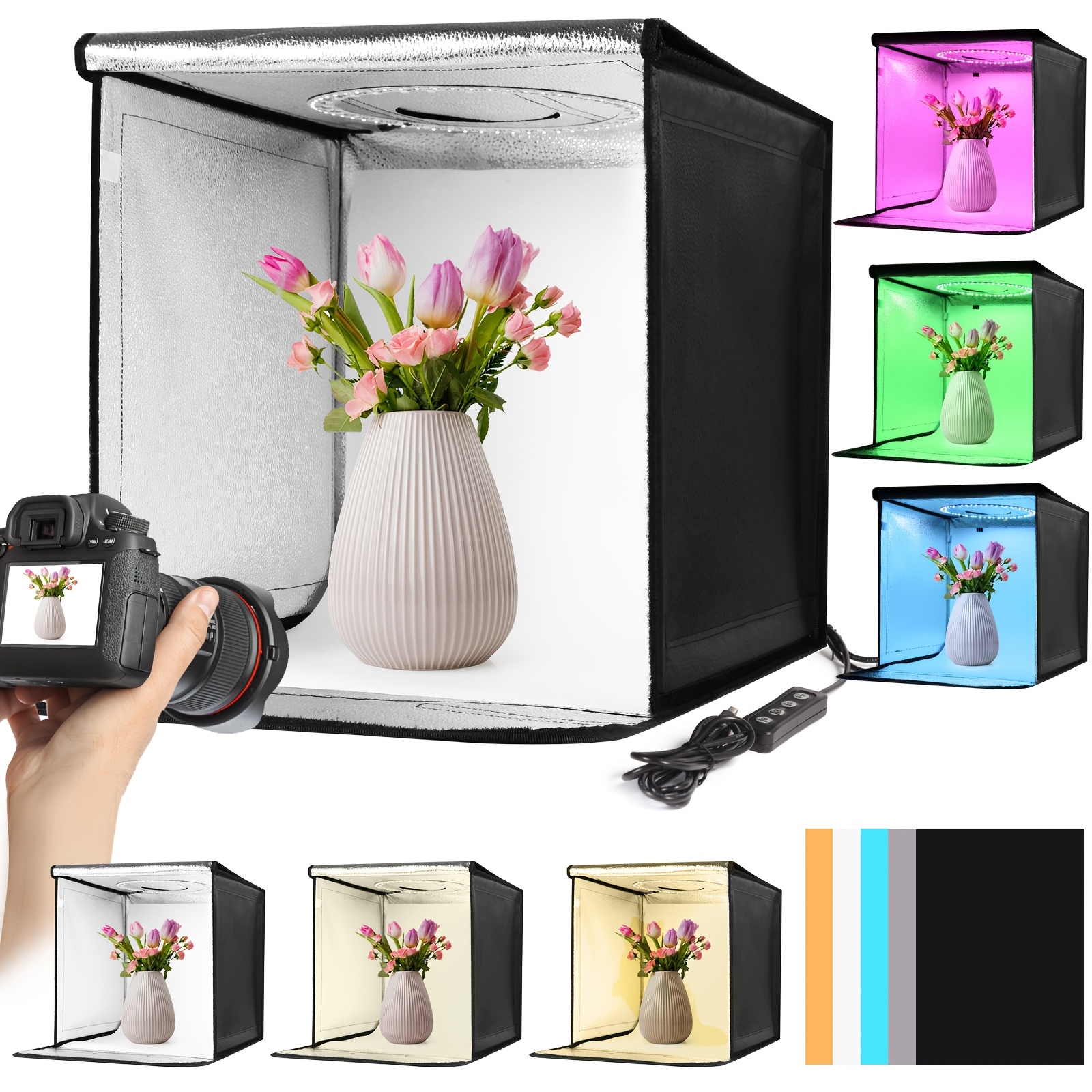 portable photo studio light box professional rgb Temu Australia