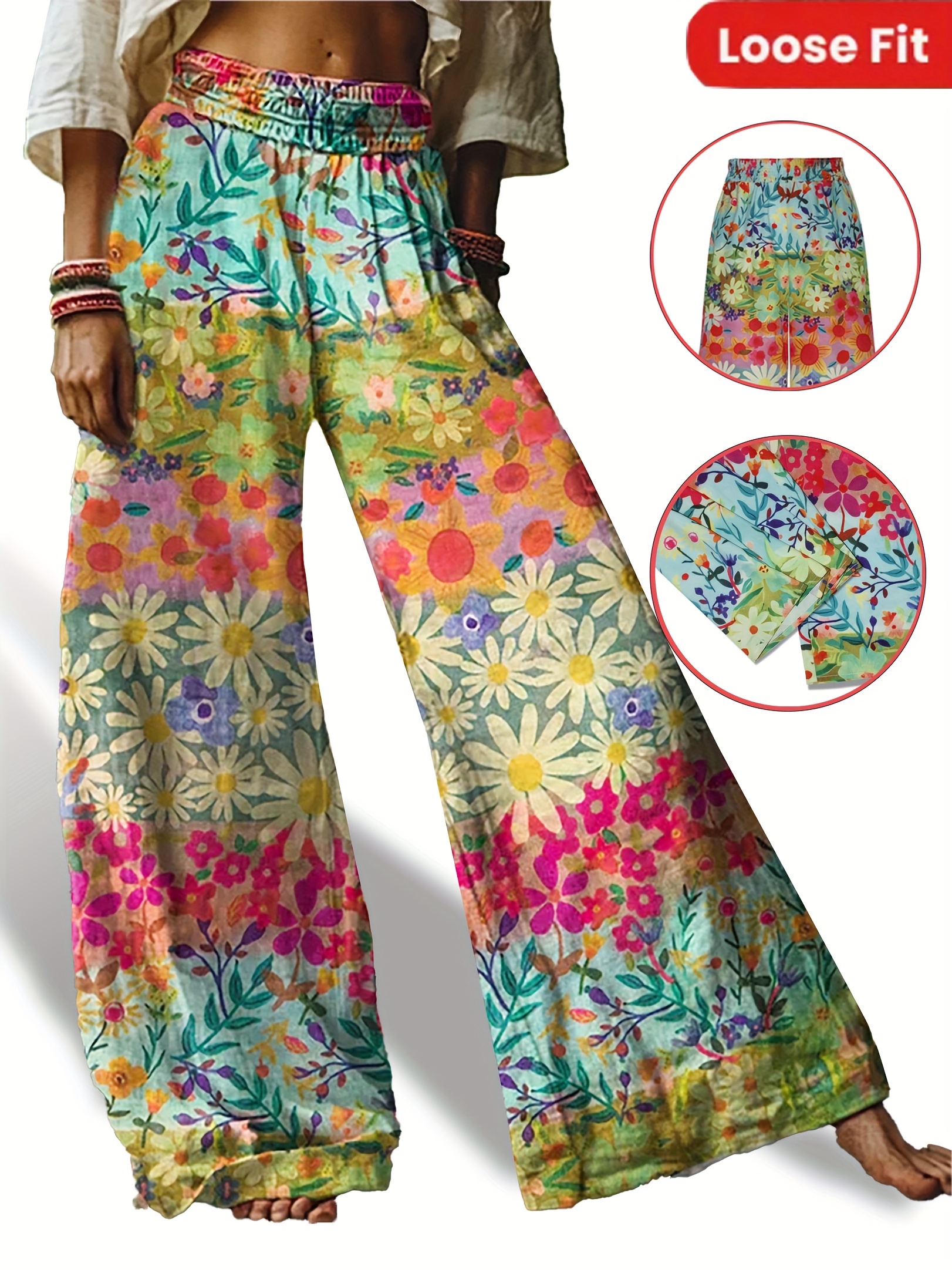 80〜90s Vintage Wide Tapered Trousers womens retro 80s 90s vintage wide leg pants elastic - Temu United