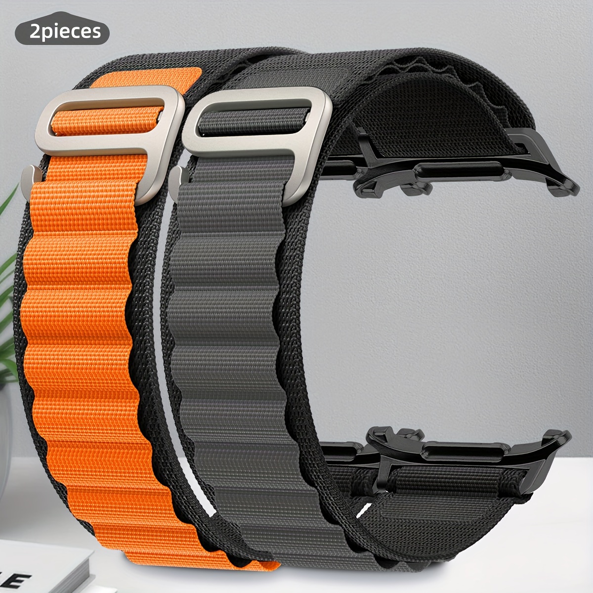 E-shop (2er-Pack) für Galaxy Watch Ultra Armband, Alpine Loop Armband, kompatibel mit für Samsung für Galaxy Watch 7 Ultra Herren/Damen Armband, 47 mm,