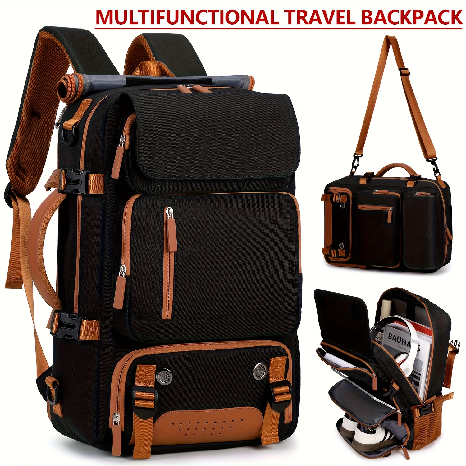 E-shop Großvolumiger Laptop-Rucksack für 16-Zoll-Notebooks – Leichter, weicher Reise- Wanderrucksack mit verstellbaren Trägern, gepolstertem Rücken