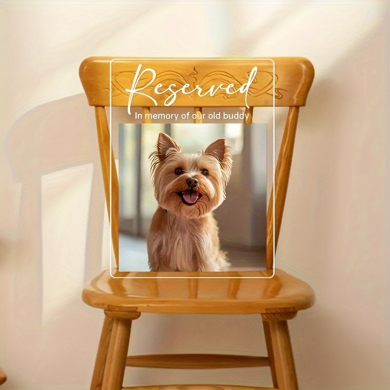 2D Flat Custom Acrylic Pet Memorial Plaque