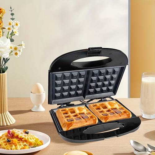 heating 2 waffle maker mini cupcake electric pancake sandwich waffle maker