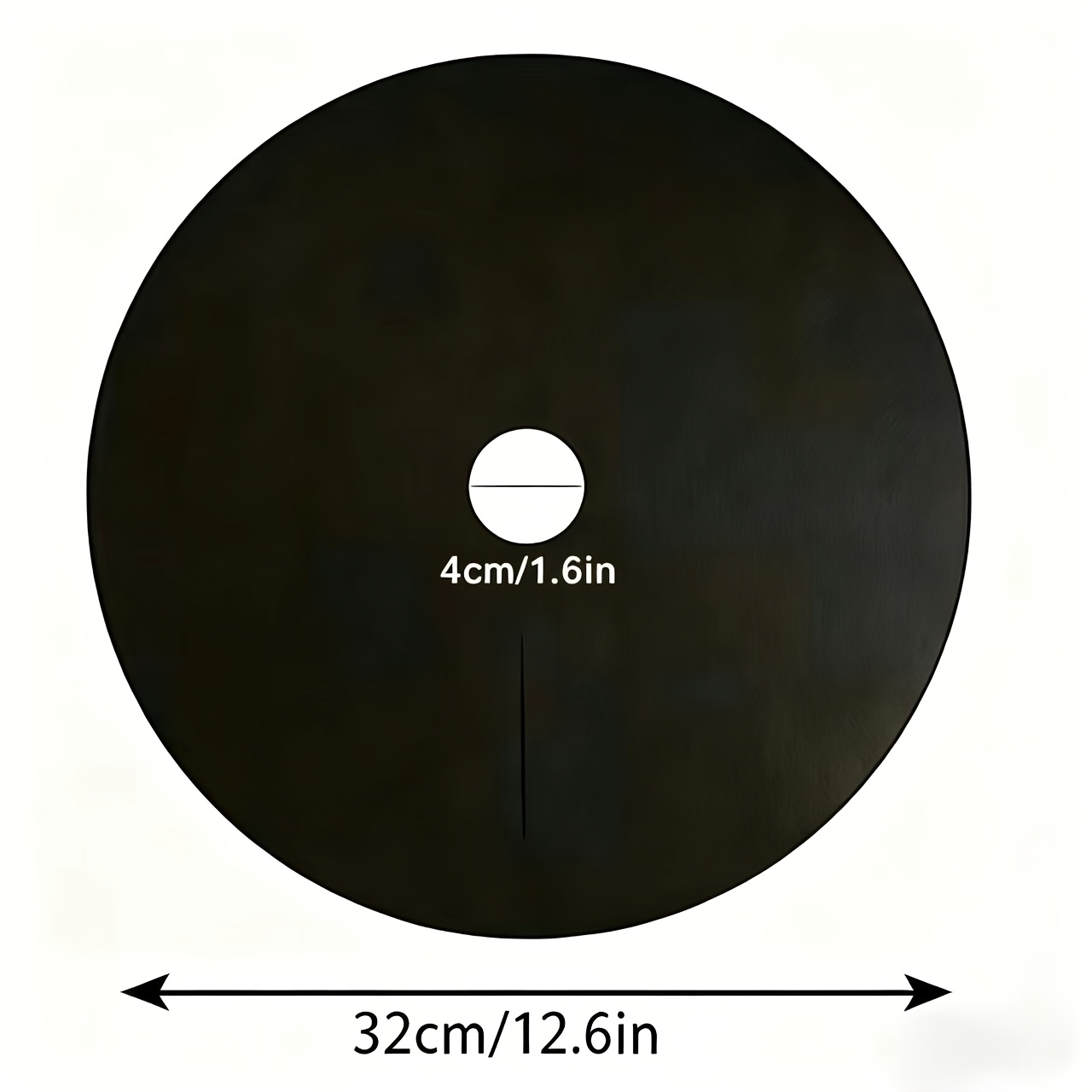 TEMU 6pcs/12pcs Garden Weed Barrier Mat, Thickened Non-woven Fabric Plant Weed Control Mat, Round Weed Resistant Gardening Ground Cover For Trees,