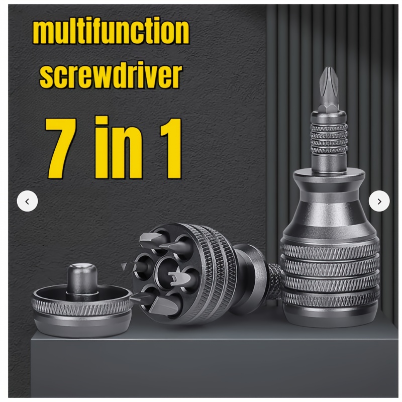 

7-in-1 Screwdriver Set, Aluminum Alloy Screwdriver, Hardness, Slotted Screwdriver , Manual Tool