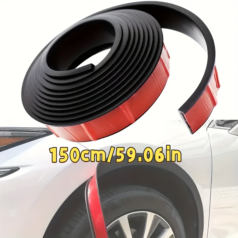 TEMU Car Wheel Eyebrow Protection Sticker, Synthetic Rubber Material, Waterproof Rubber Mudguard Edge Guard, Anti-scratch Front Fender Additions