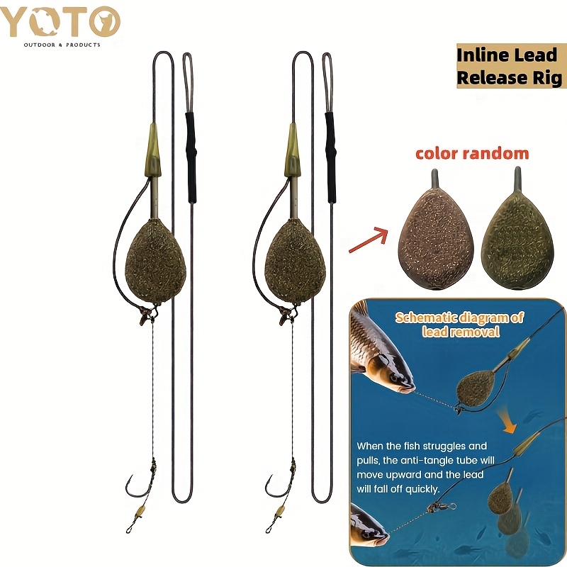 Inline Lead Running Rig With Tubing Simple Carp Rigs Simple