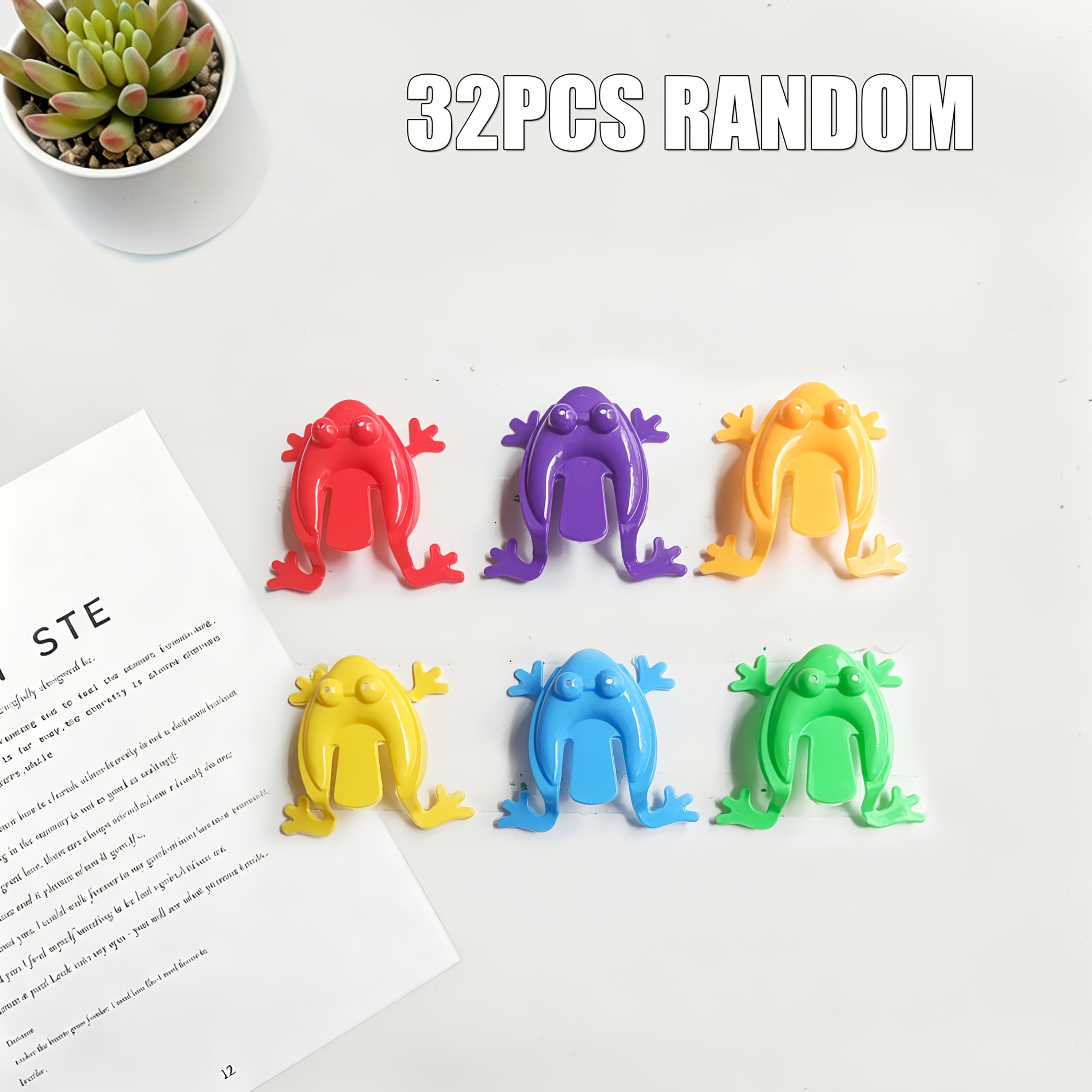 TEMU Regalo para Ella/Él, Juego de 32 Mini Saltarinas, Perfectas para Recuerdos de Infantil, de Aula, Juguetes Fidget al por Mayor, Paquetes de