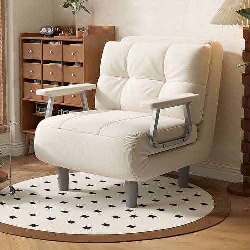 single sofa bed corduroy material foldable 12kg strong load bearing easy to move suitable for bedroom and living room in multiple versatile colors size 68 cm