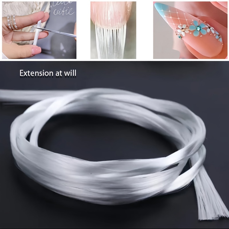 

Puces d'extension de ongles en fibre de verre gel UV DIY - Tailles 1M, 2M, 5M - parfum - Outils de construction d'ongles - Pièces d'ongles en fibre de verre - Soins du pied, de et des ongles