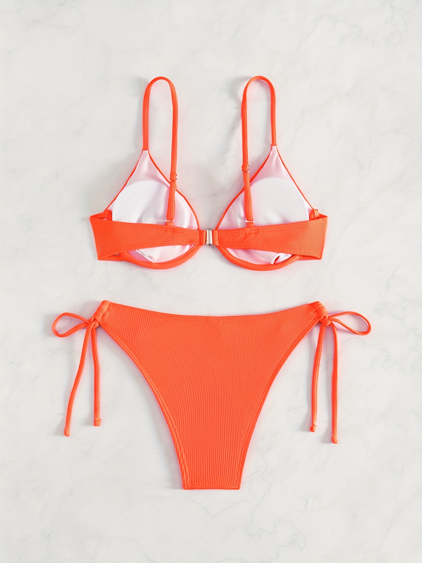 2024 New Arrival - Vibrant Yellow Strapless Bikini Set with Steel Support & Tie-Up Design for Women, High Stretch Polyester Blend, Perfect for Swimming & Beach, Beach Attire|Vibrant Swimsuit|Stretchy Fabric