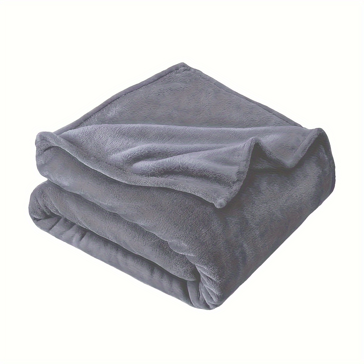 Solid Color Simple Thickened Plush Multi-functional Blanket, Used As A Throw Blanket, Nap Blanket, Or Pet Blanket