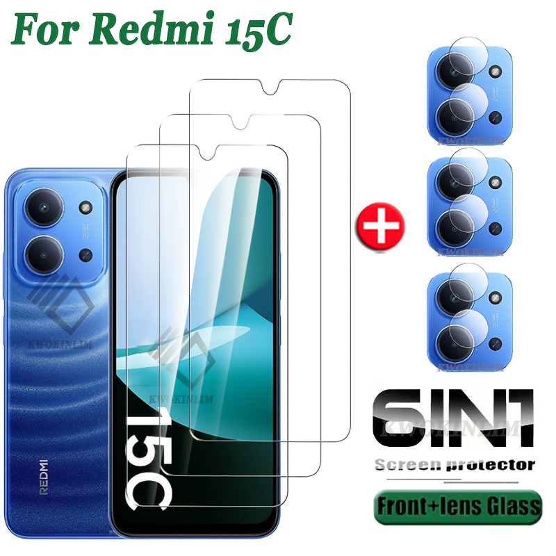 Image of (3+3)suitable For Redmi 15c Glue Protector For Redmi 15c Tempered Glass For Redmi 15c Lens Film