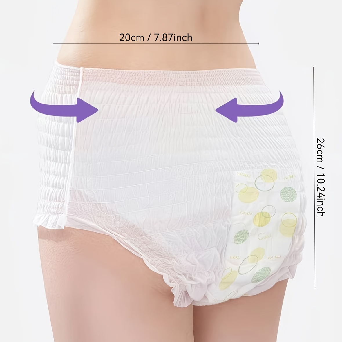 32pcs Set of Peace of Mind Pants, Women'S Night Time Anti Leakage Sleeping Pants, High Waisted Breathable Cotton Soft Postpartum Pants, Sanitary Napkins, Large Volume Special