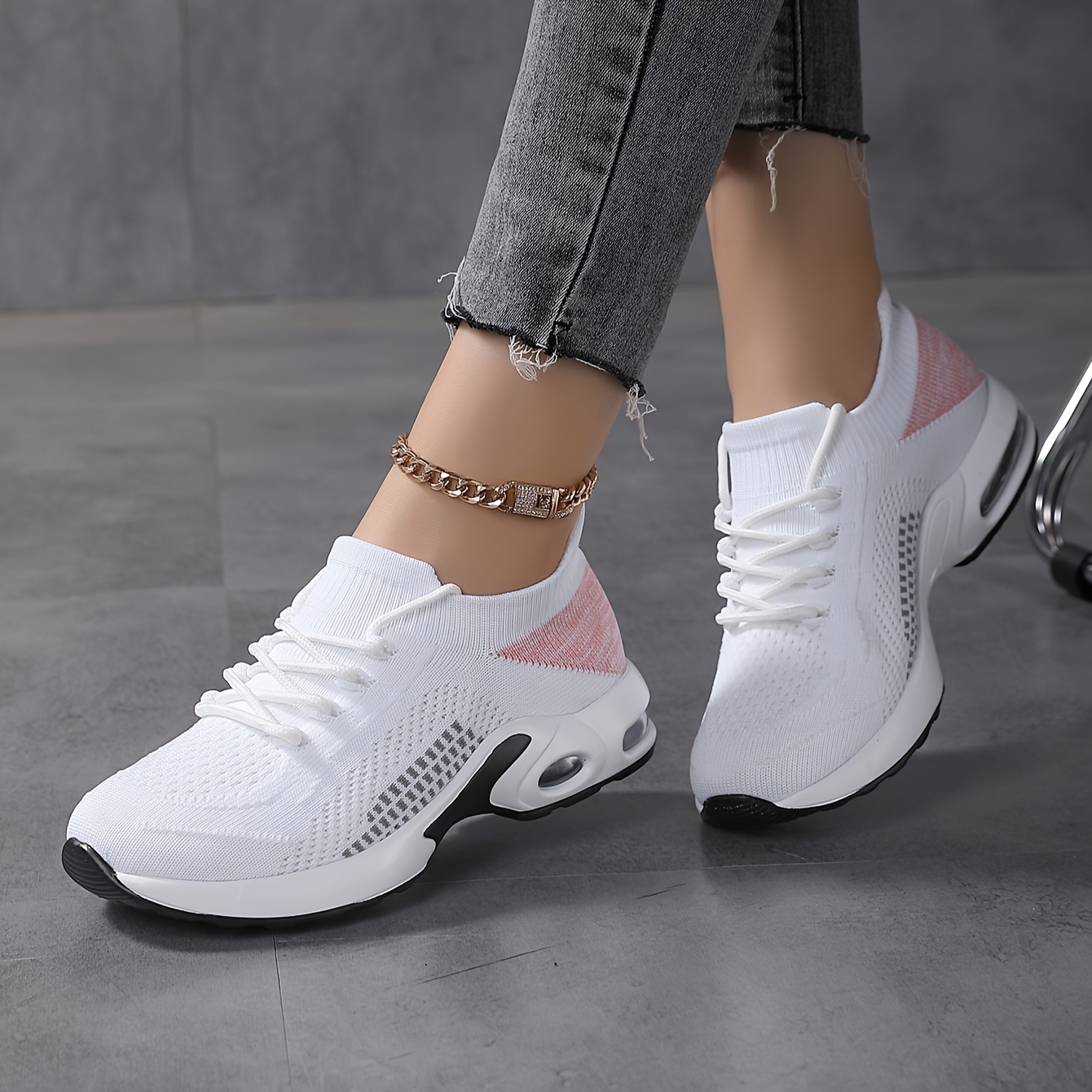 Tenis para correr transpirables - Zapatillas deportivas ligeras de tejido para hombre y mujer, ideales para uso casual, fitness y actividades al aire libre, regalo perfecto para cualquier temporada, moda de temporada | Zapatos casuales elegantes | Calzado cómodo