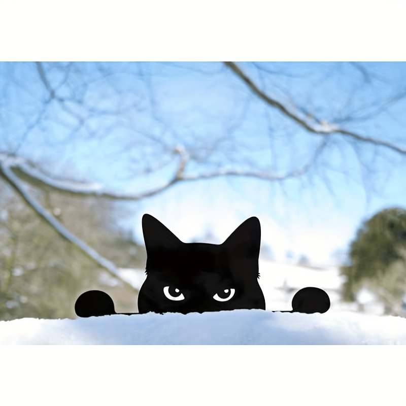 1pc Cat Garden Decoration, Polypropylene Material, Decorative Home, Courtyard, Patio, Lawn Art Decor
