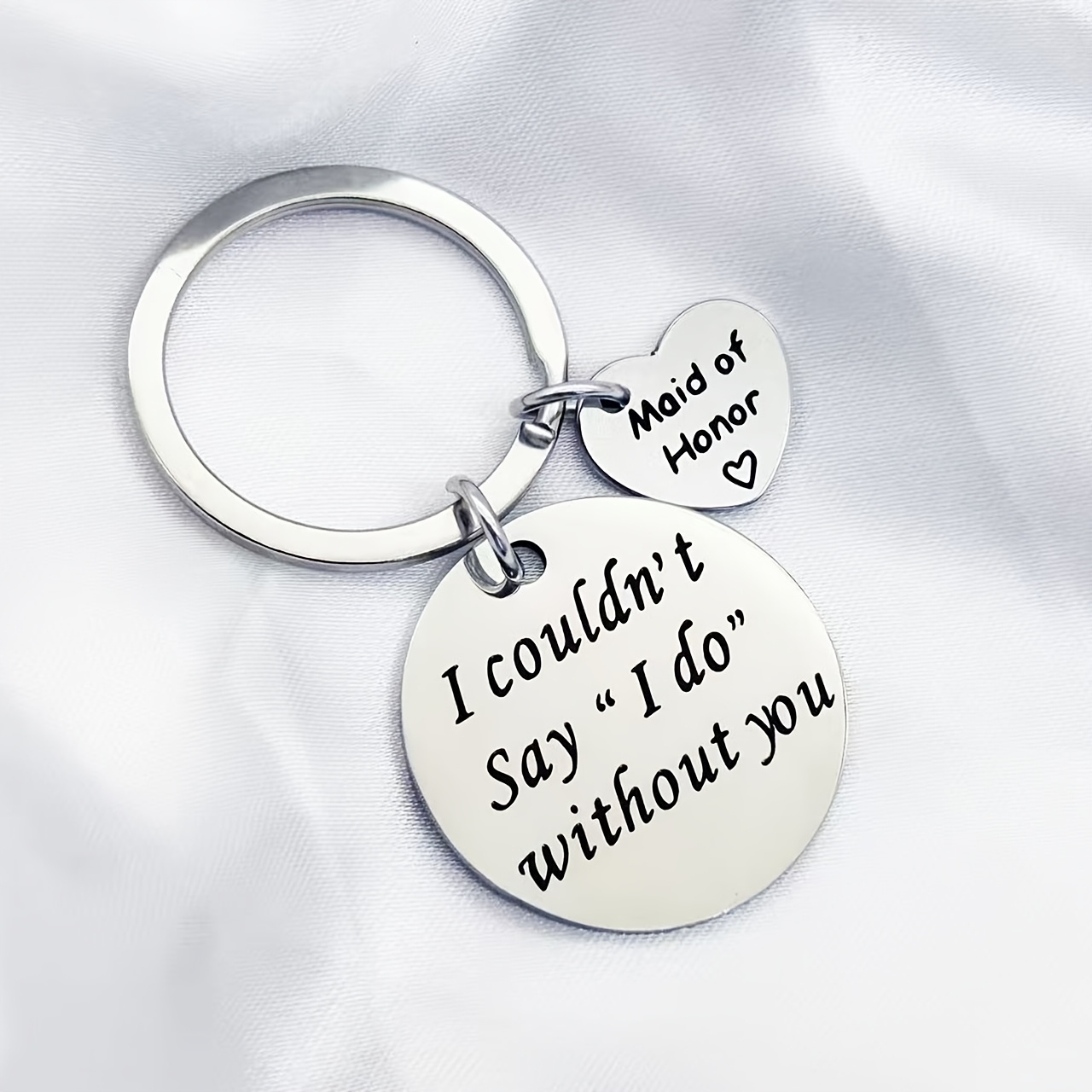 TEMU Cadeau pour une seule demoiselle d', porte-clés offert par la mariée à ses d', parfait pour , les enterrements de vie de fille et les fêtes de